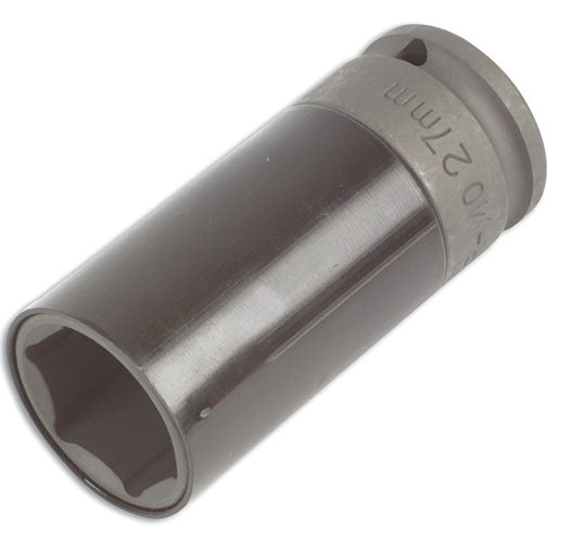LASER 3641 27mm 1/2" Inch Drive Alloy Wheel Nut Socket With Protective Sleeve