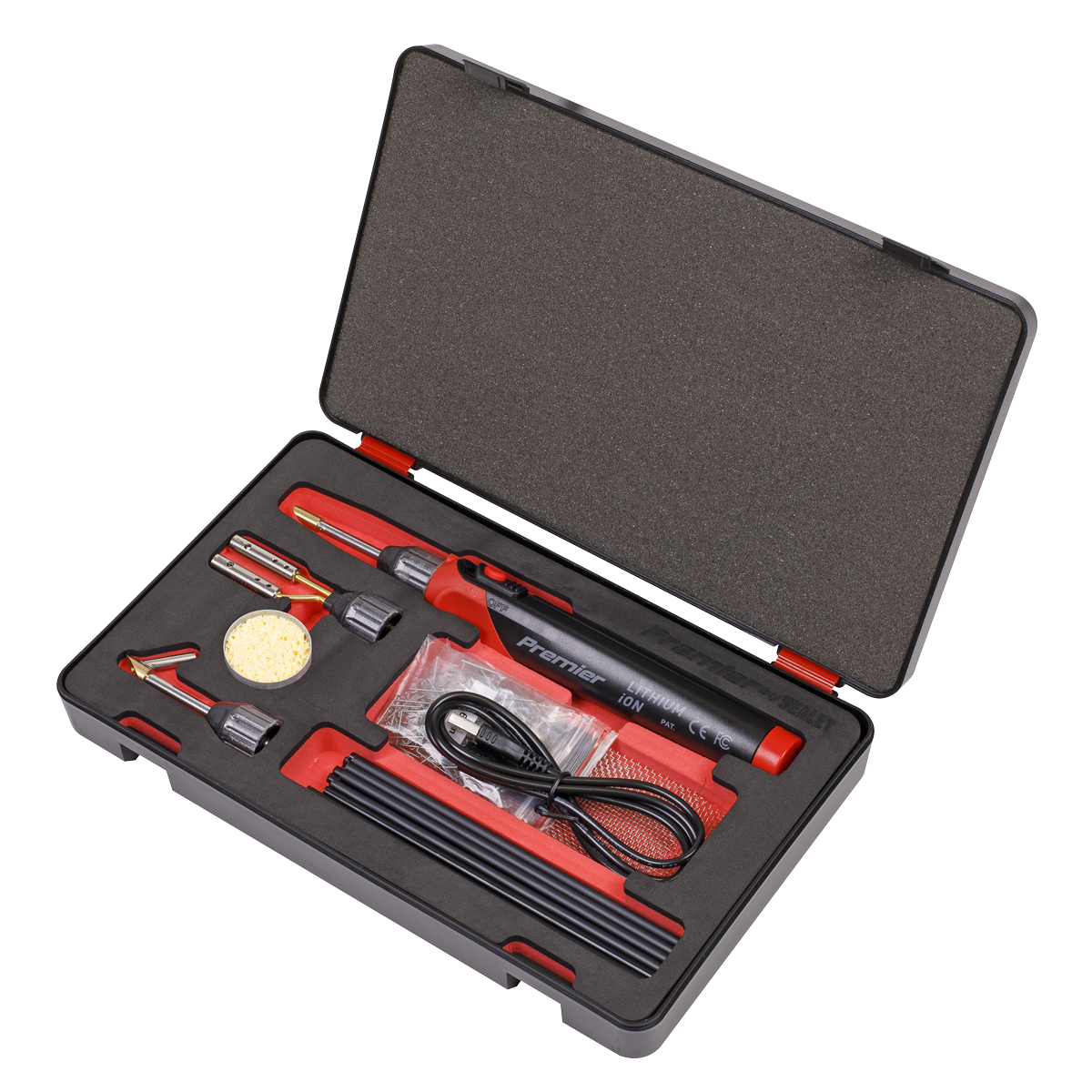 Sealey 30W Li-Ion Rechargeable Plastic Welding Iron Repair Kit Cordless  SDL14