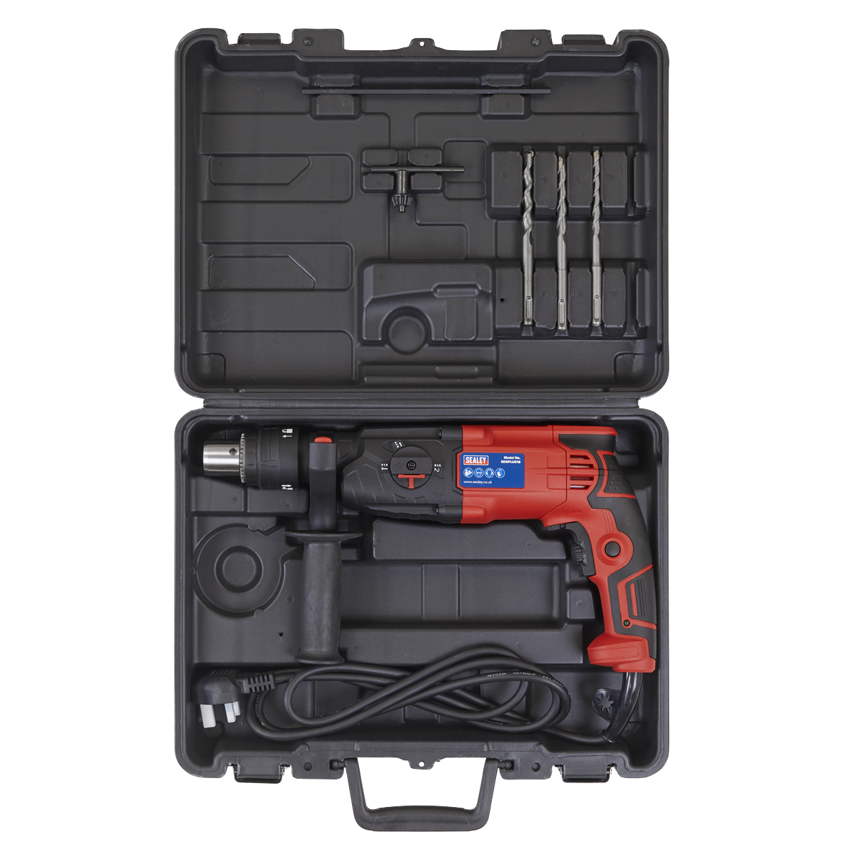 Sealey 230V 18mm 750W SDS Plus Rotary Hammer Drill With Handle SDSPLUS18