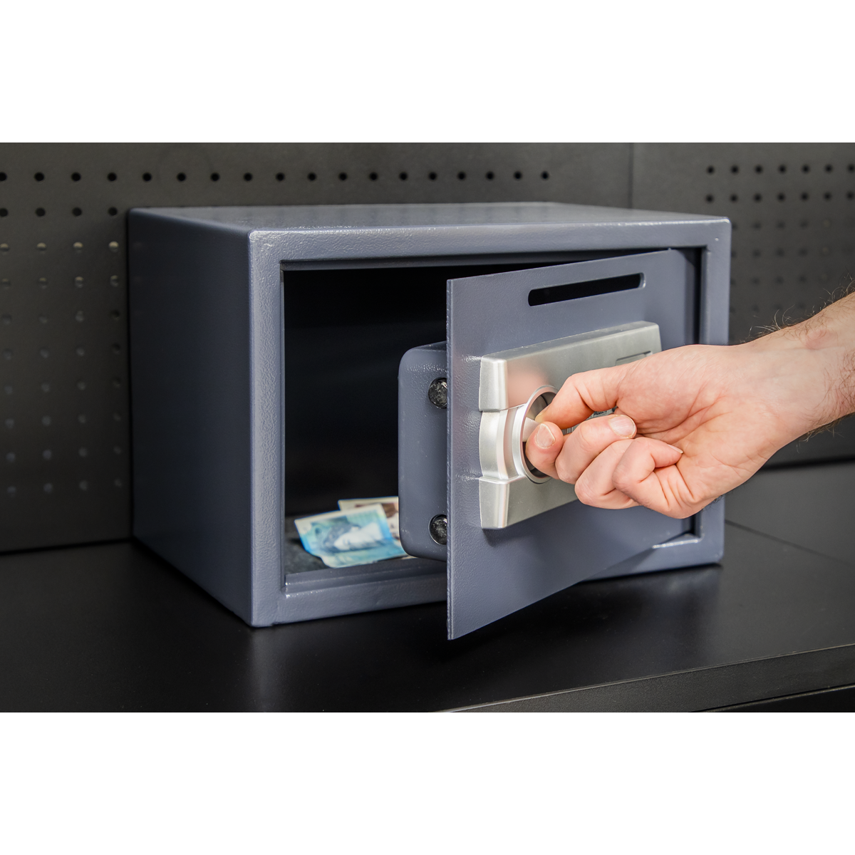 Sealey Combination Safe Deposit Slot Electronic 350mm x 250mm x 250mm SECS01DS