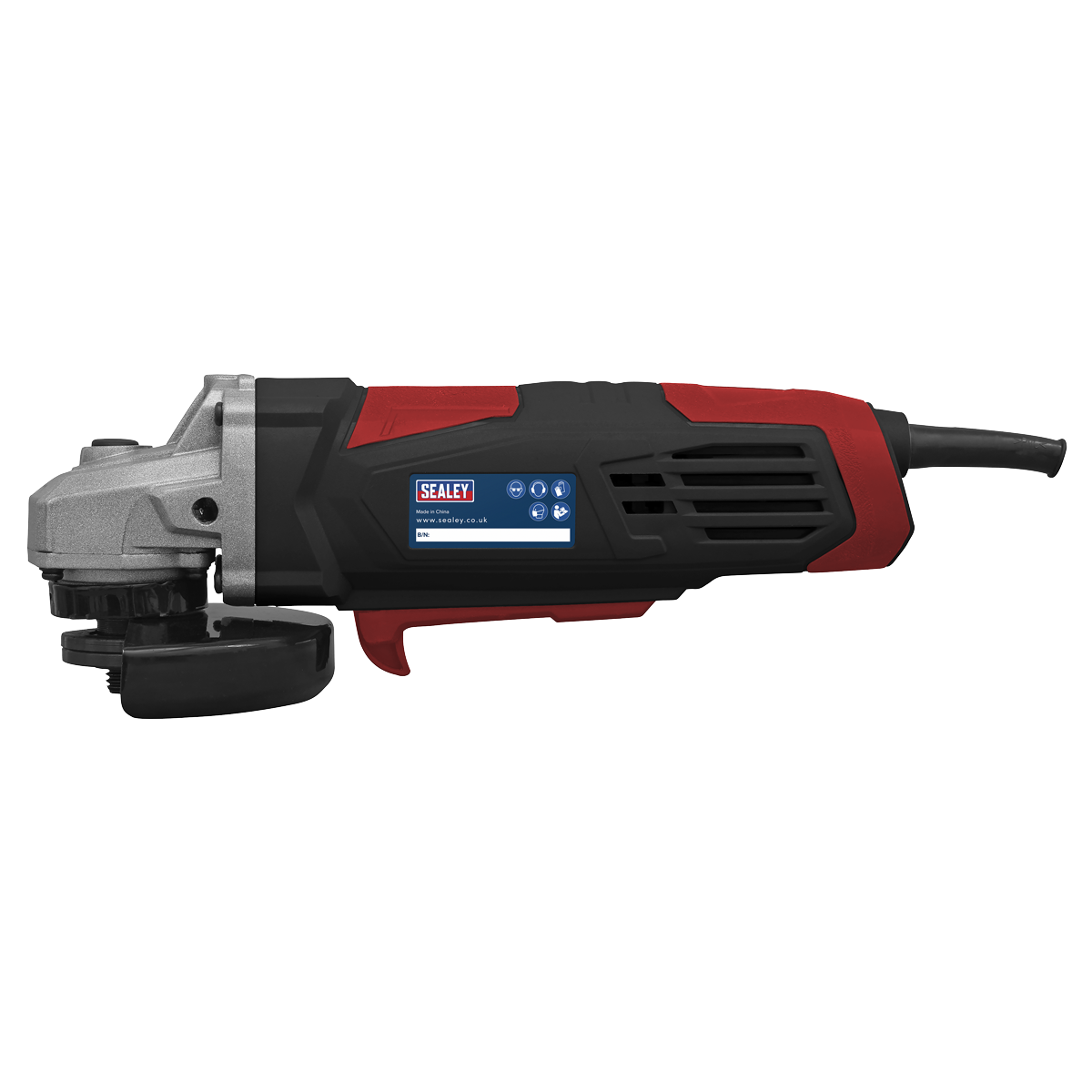 Sealey Angle Grinder Ø115mm 750W/230V Adjustable Wheel Guard LED Light SG115E