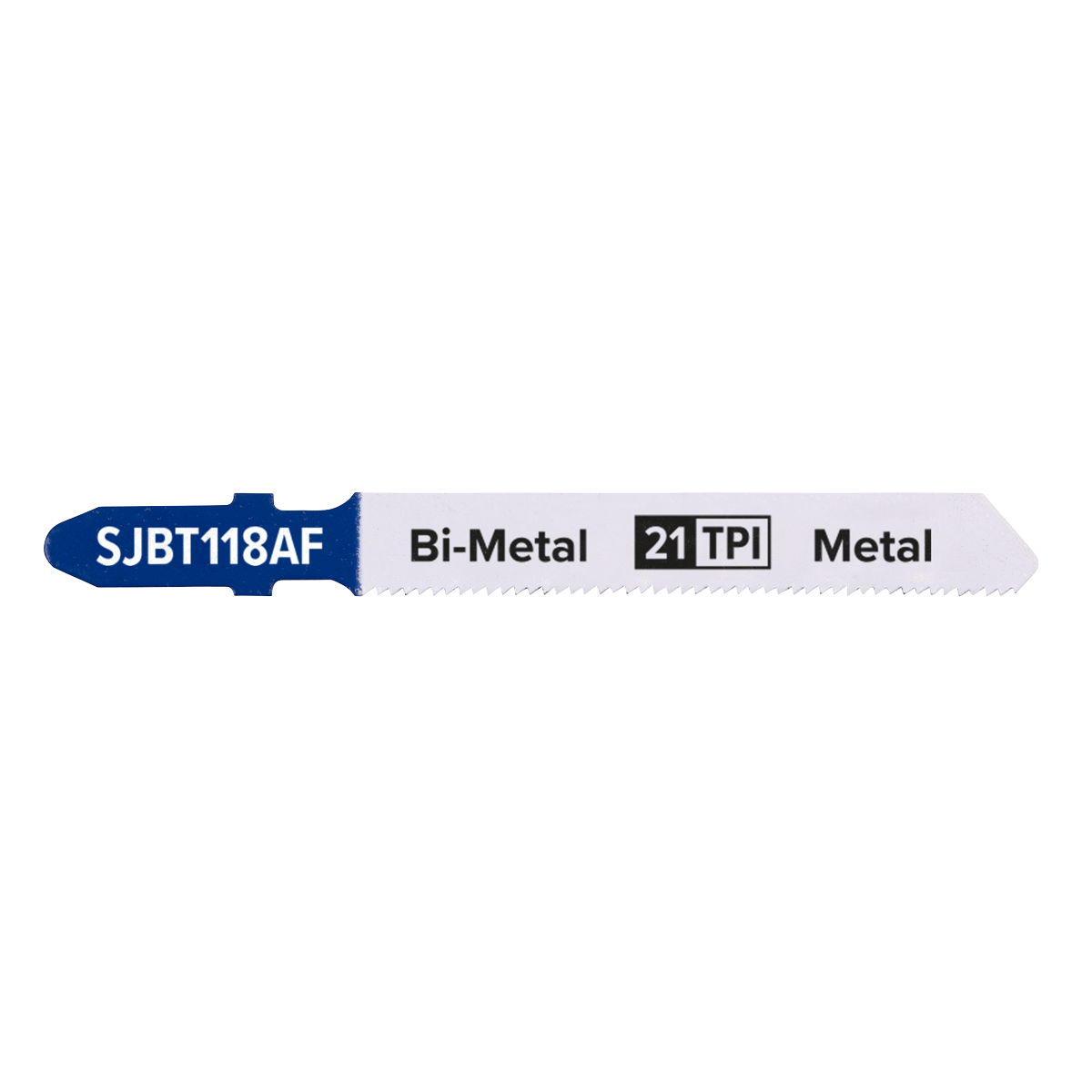 Sealey 75mm 21 TPI Metal Jigsaw Blade For Power Tools Pack of 5 Pieces SJBT118AF
