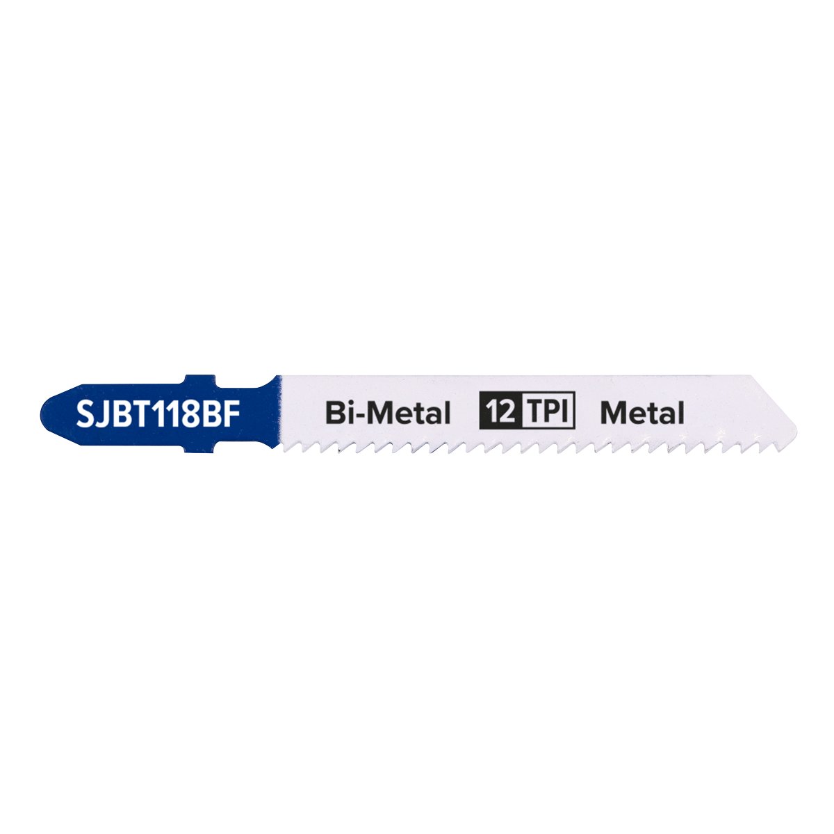Sealey 75mm 12 TPI Metal Jigsaw Blade For Power Tools Pack of 5 Pieces SJBT118BF
