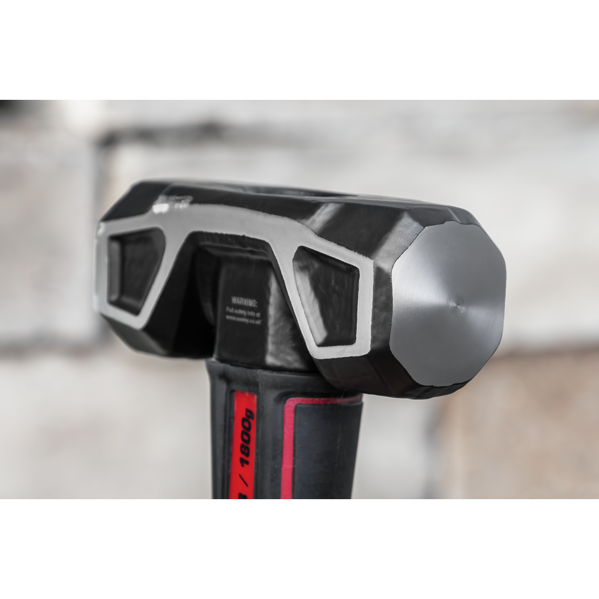Sealey 4lb Short Handle Graphite Sledge Hammer Textured Rubber Grip SLHG04
