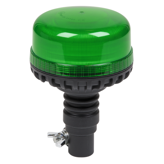Sealey Warning Beacon SMD LED 12V 24V Flexible Spigot Fixing Green WB955LEDG