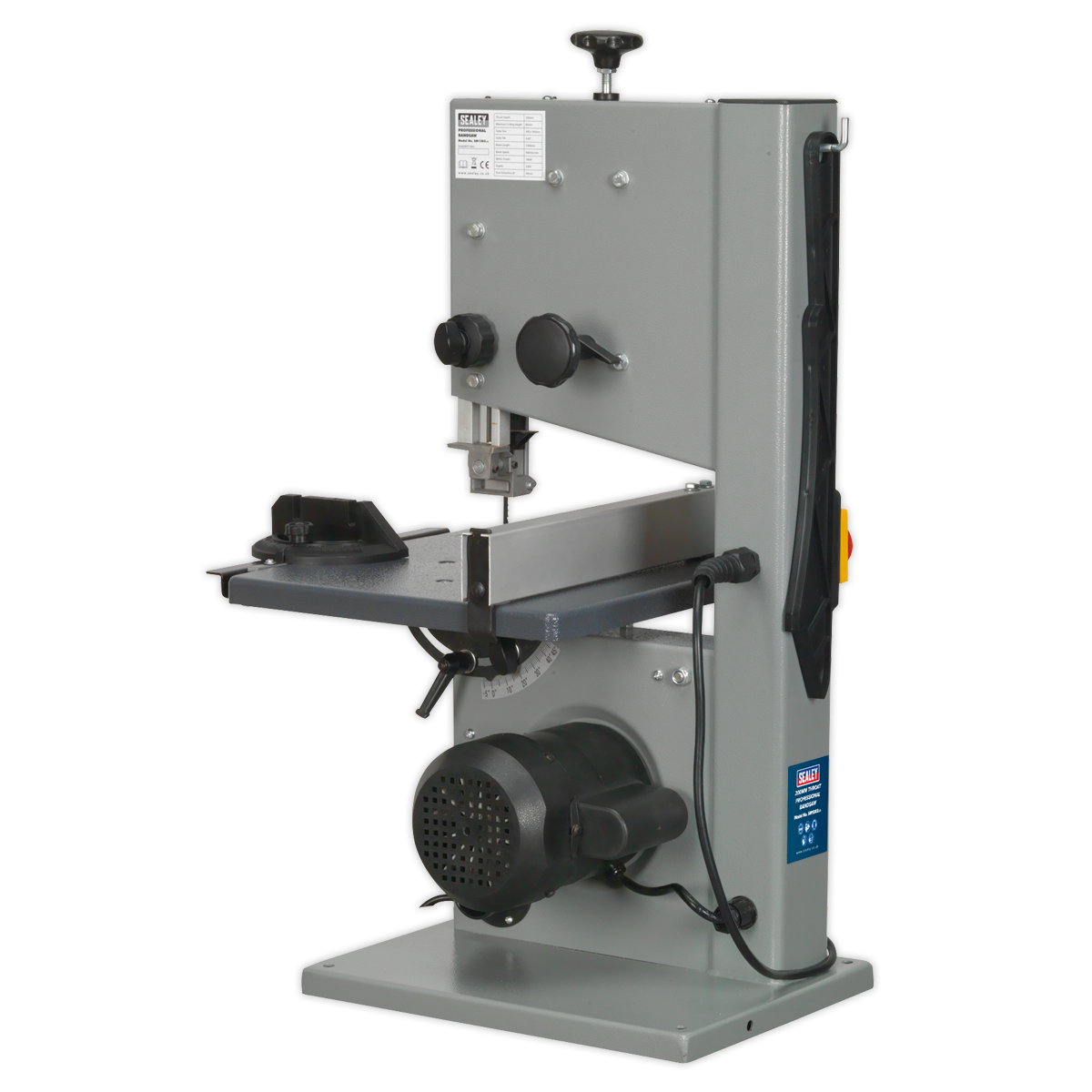 Sealey 200mm Throat Professional Bandsaw With Steel Chassis 180W 230V SM1303