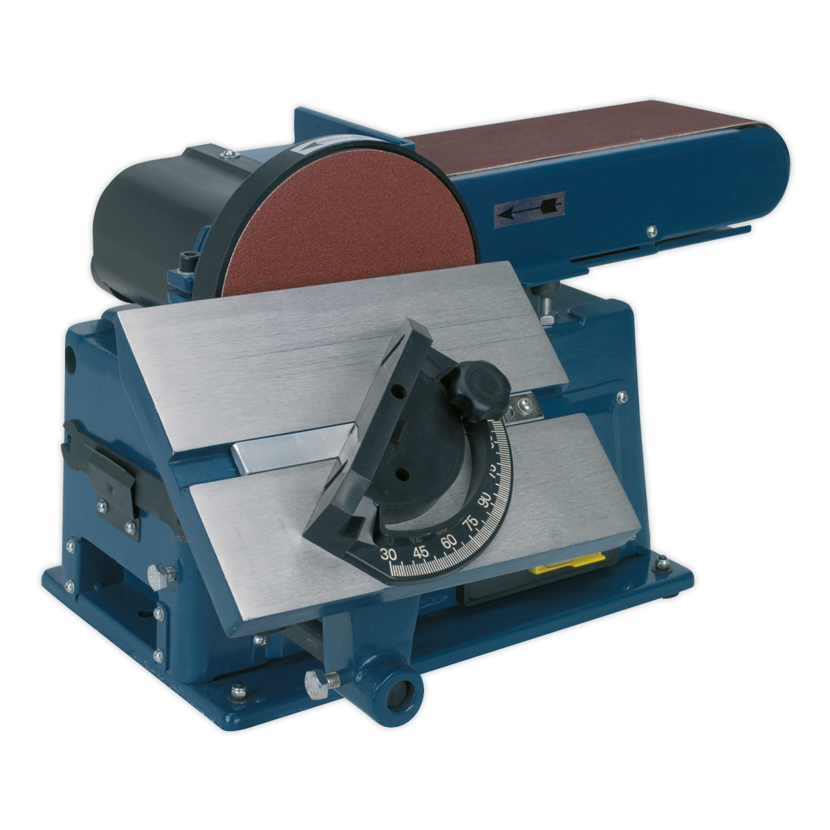 Sealey Belt/Disc Sander Bench Mounting 915 x 100mm/Ø150mm - Blue/Silver SM14