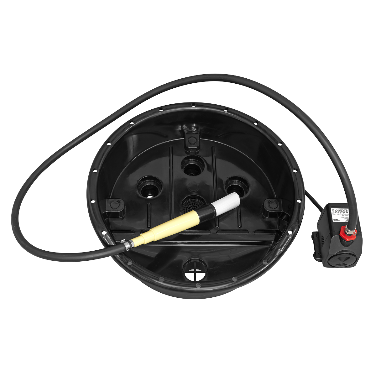Sealey Portable Parts Washer Bucket With Brush Lightweight Workshop 14L SM220
