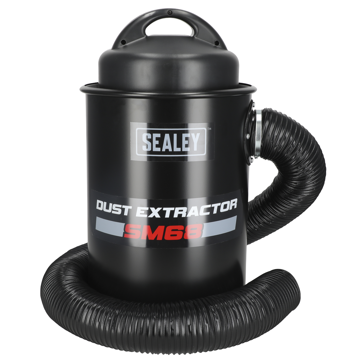 Sealey Portable Dust Extractor 50L 1200W Powerful Suction 2m Flexible Hose SM68