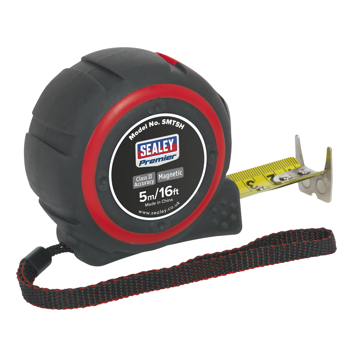 Sealey Heavy Duty Measuring Tape With Powerful Double Magnets 5M 16FT SMT5H