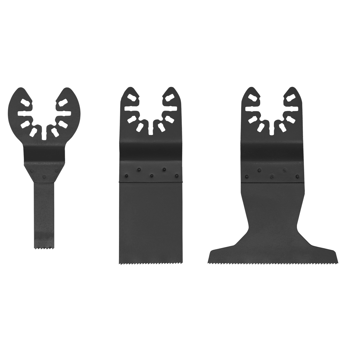 Sealey Universal Quick Change Fitting Multi-Tool Cutting Blade Set 3pc SMTC3