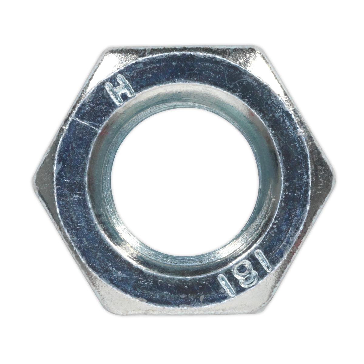 Sealey Steel Nut M14 Zinc DIN 934 Pack of 25 Pieces Metric Hex With Bag SN14