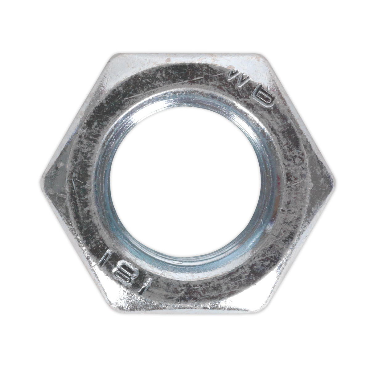 Sealey Steel Nut M24 Zinc DIN 934 Pack of 5 Pieces Metric Hex With Bag SN24