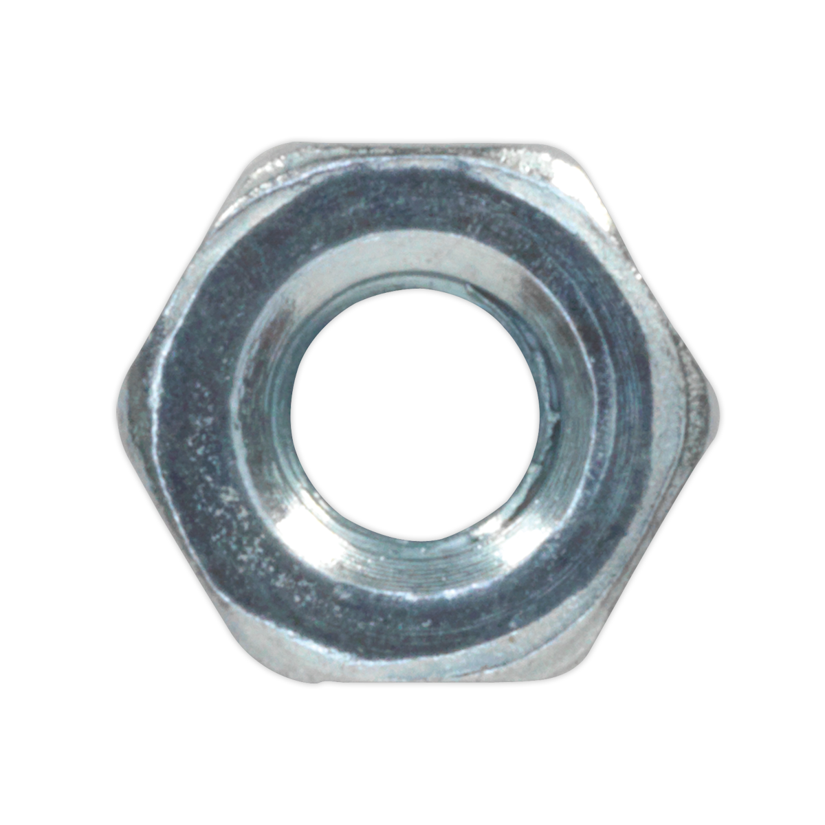 Sealey Steel Nut M3 Zinc DIN 934 Pack of 100 Pieces Metric Hex With Bag SN3