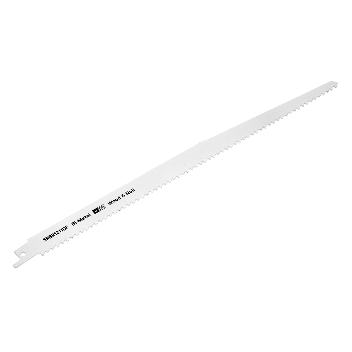 Sealey 300mm 6 TPI Wood/Nail Reciprocating Saw Blade x5 Pieces SRBR1211DF