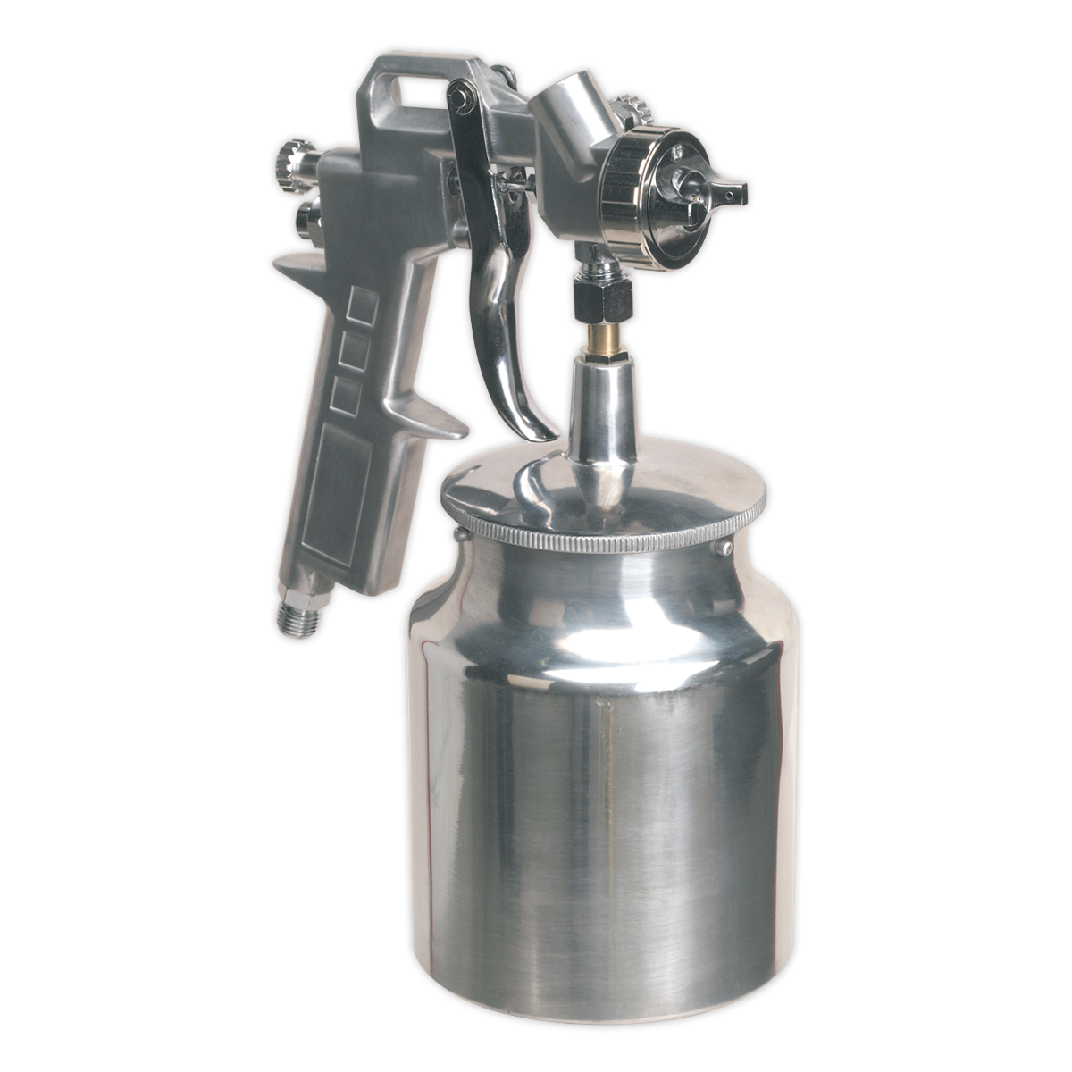 Sealey General-Purpose Suction Feed Spray Gun 1.5mm Set-Up - Silver SSG2