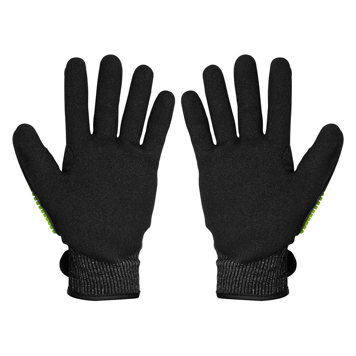 Sealey Cut & Impact Resistant Gloves Hook & Loop Wrist Strap Large SSP39L