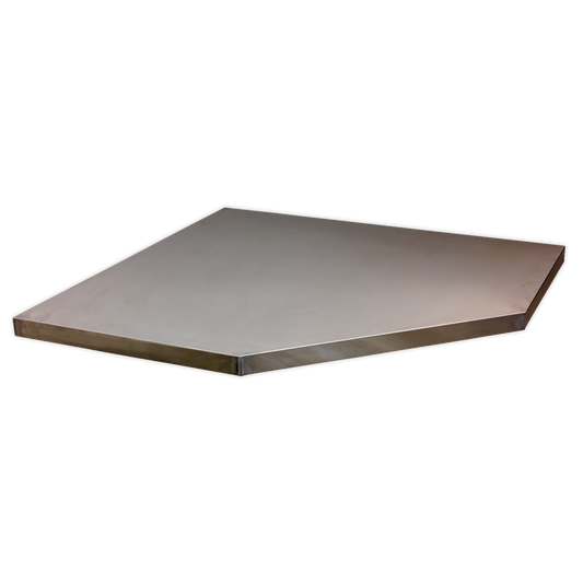 Sealey Stainless Steel Worktop For Modular Corner Cabinet 865mm APMS60SS