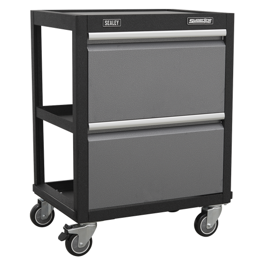 Sealey Modular Mobile Workshop 3-Tiered Trolley With Aluminium Handles APMS66