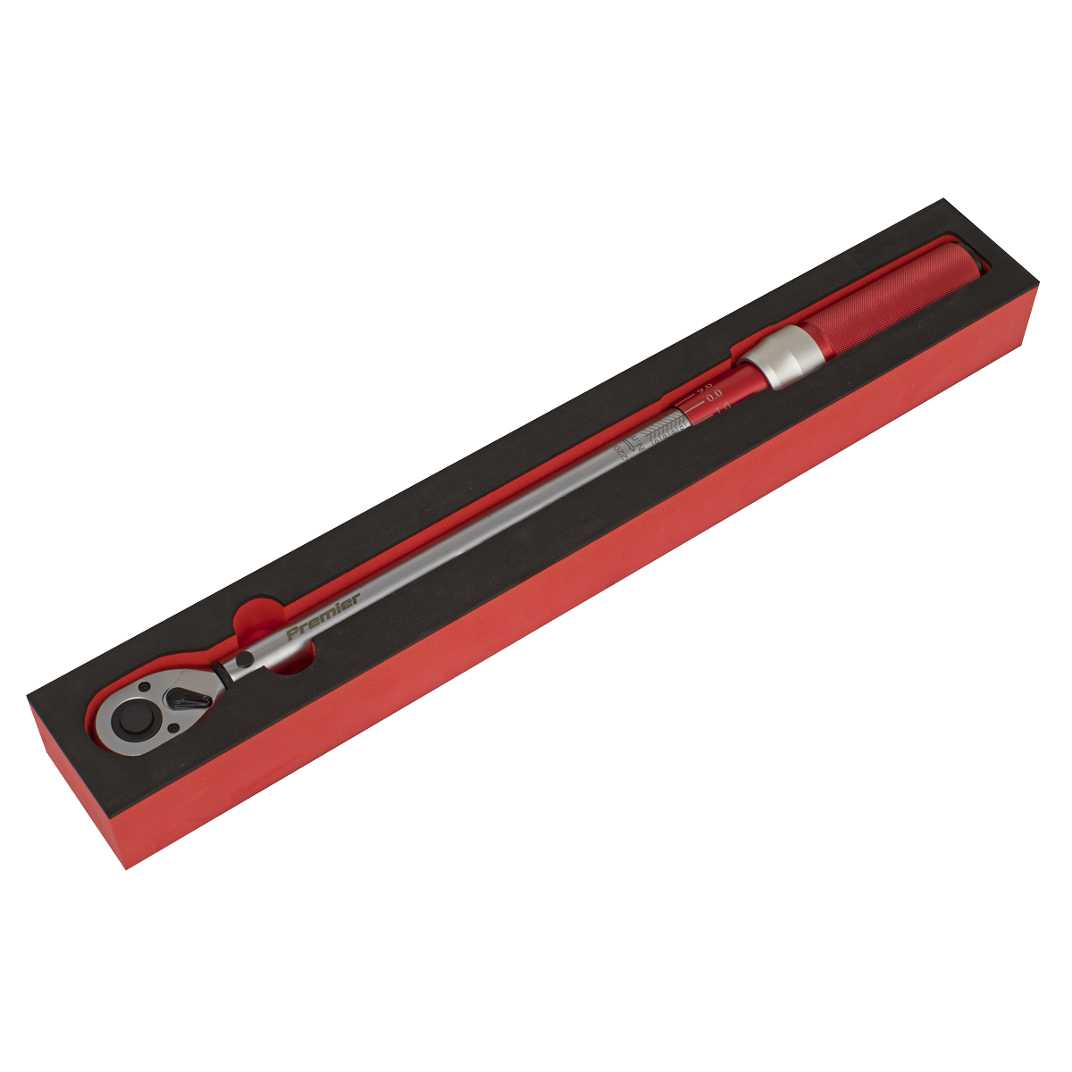 Sealey 1/2" Drive 40-220Nm Calibrated Torque Wrench Micrometer Style STW904