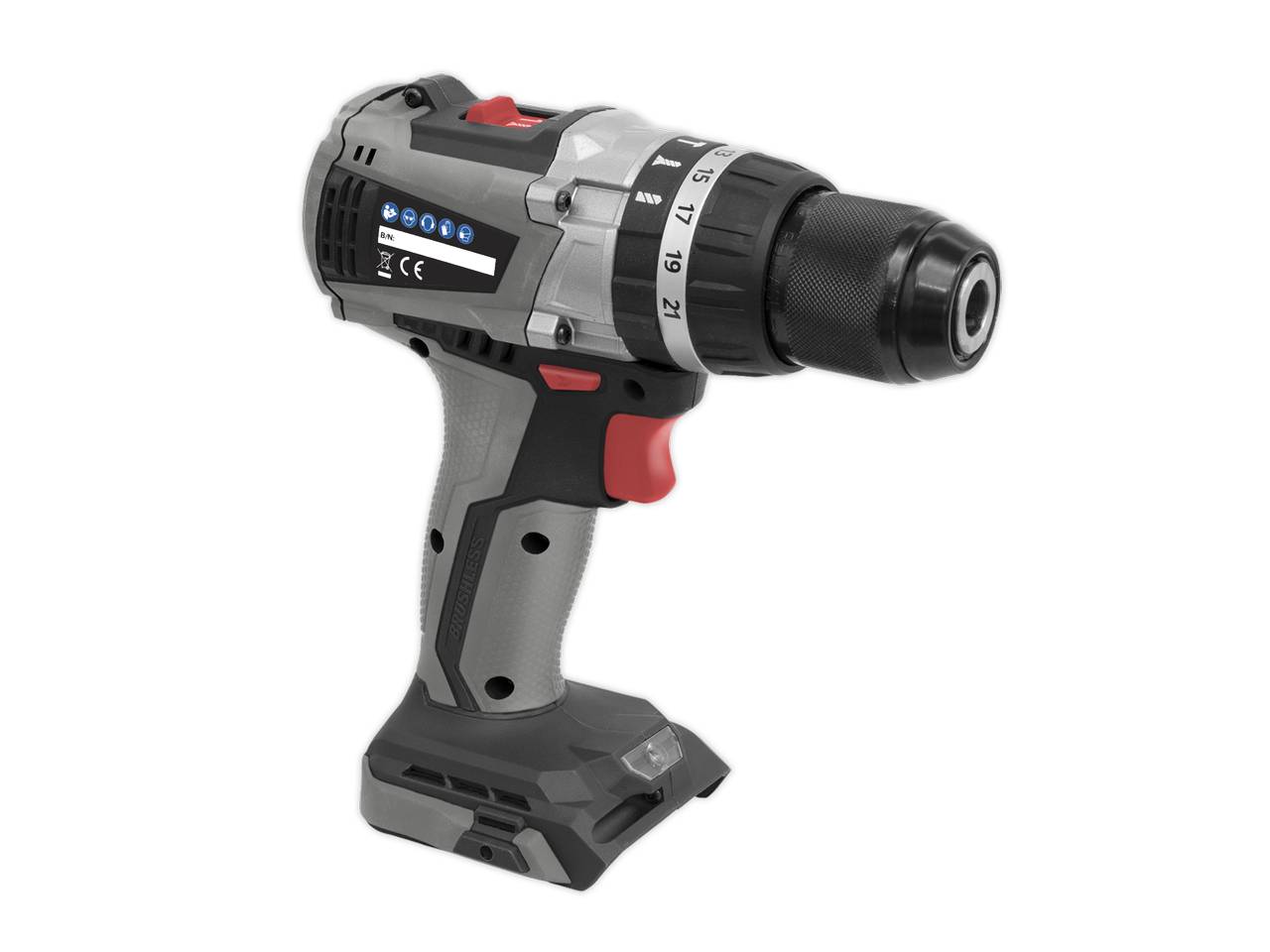 Sealey 20V SV20 Series Ø13mm Brushless Combination Drill - Body Only CP20VDDX