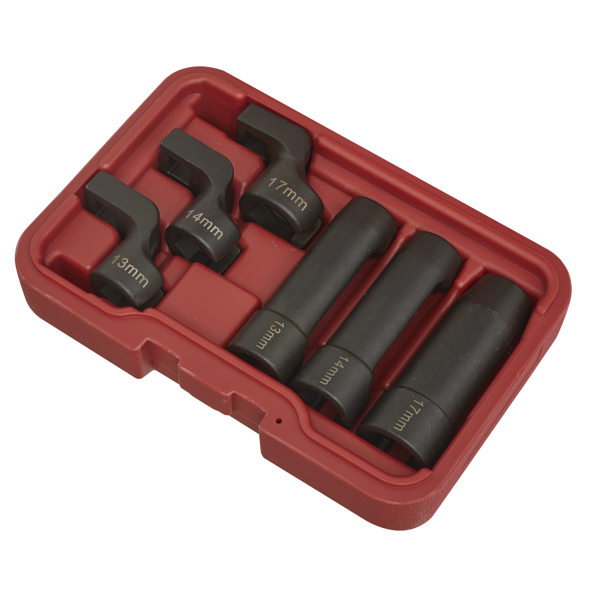 Sealey EGT Sensor Socket Set 6 Point 3/8" Square Drive - 6 Pieces Tool SX0321