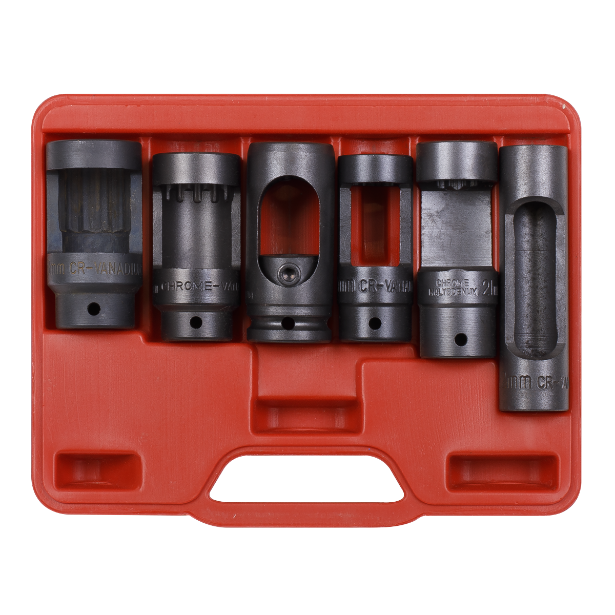 Sealey Diesel Injector Window Socket Set 6 Pieces 1/2" Square Drive Tool SX0401