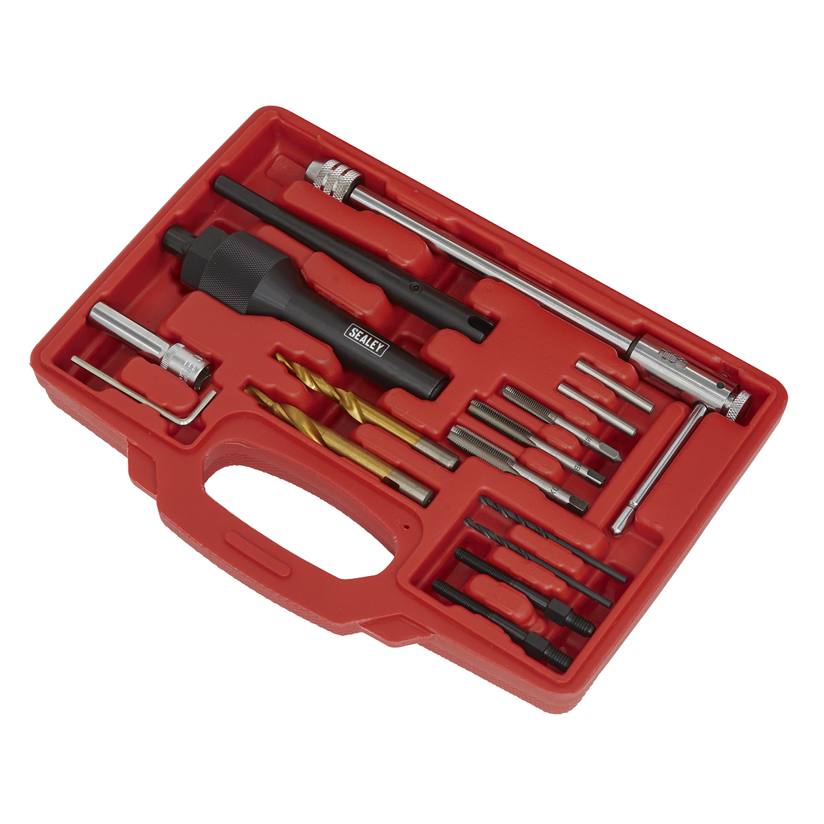 Sealey 8 & 10mm Damaged Glow Plug Removal Set With Drilling Adaptors SX0408