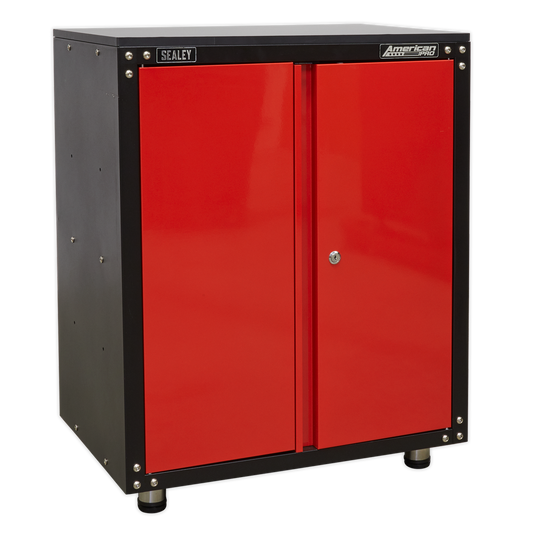 Sealey Modular 2 Door Cabinet Worktop With Lock & Two Keys 665mm APMS81