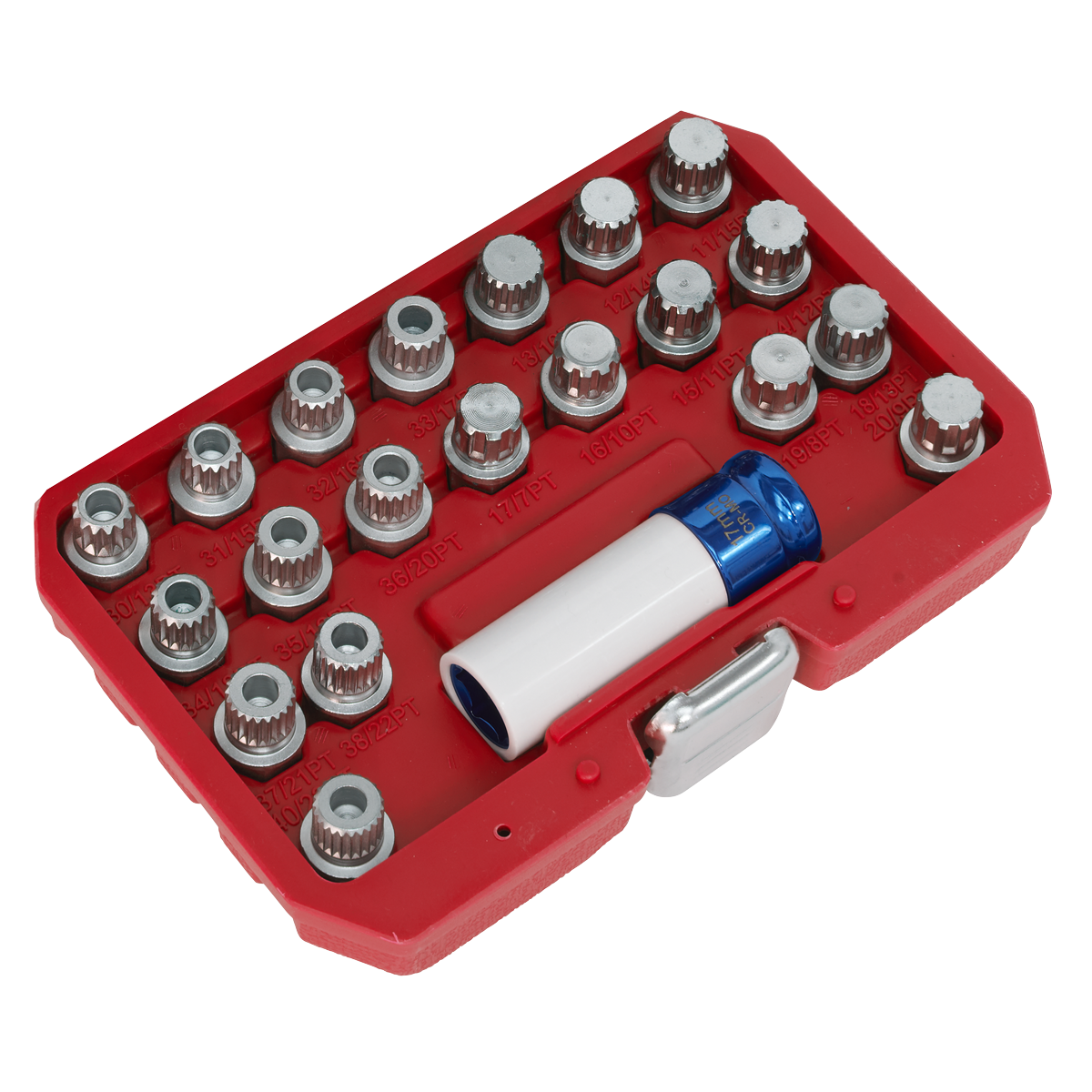 Sealey Locking Wheel Nut Key Set 21 Pieces Fits BMW & Mini Vehicles SX209