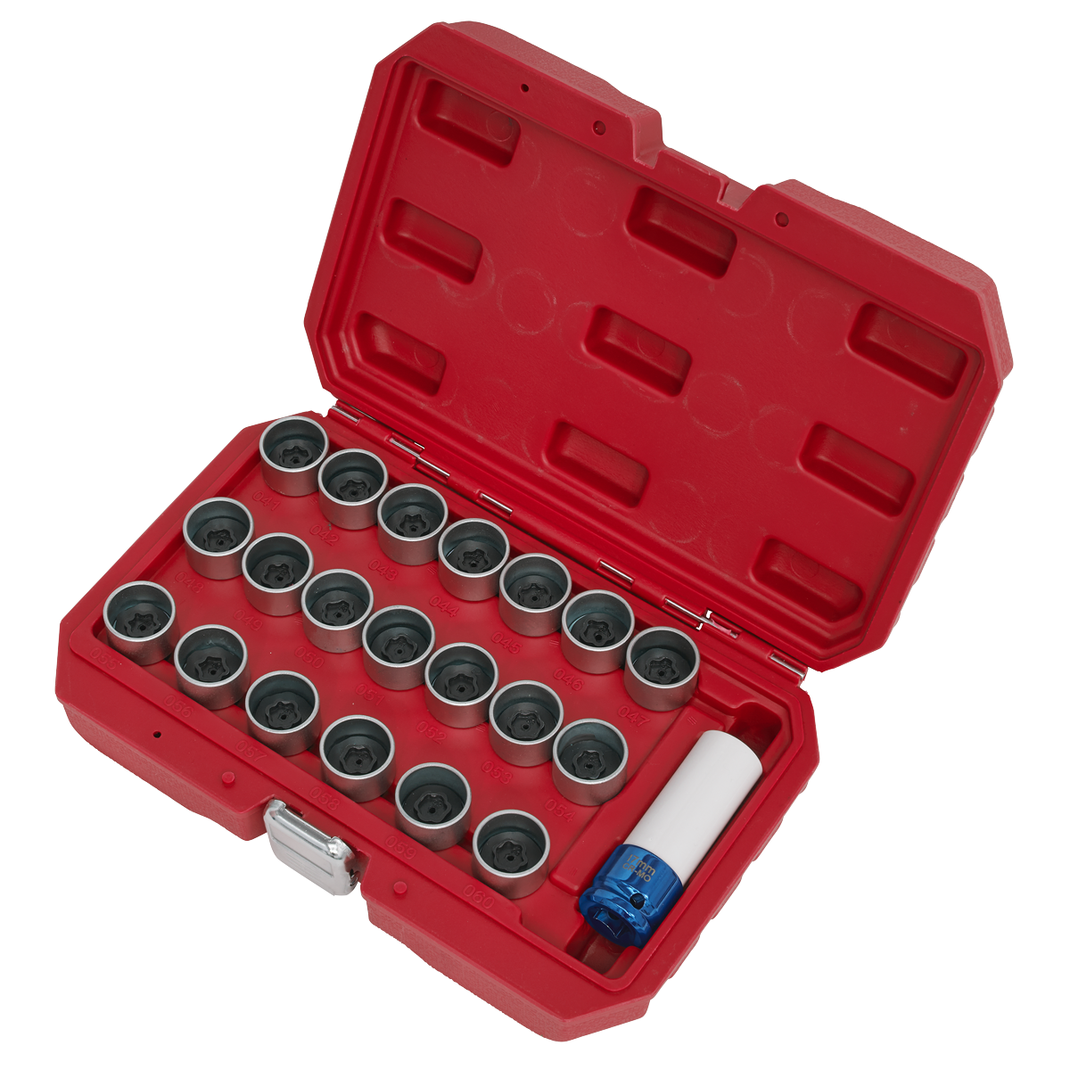 Sealey Locking Wheel Nut Key Set 1/2" Square Drive Socket 21 Pcs Fits BMW SX217
