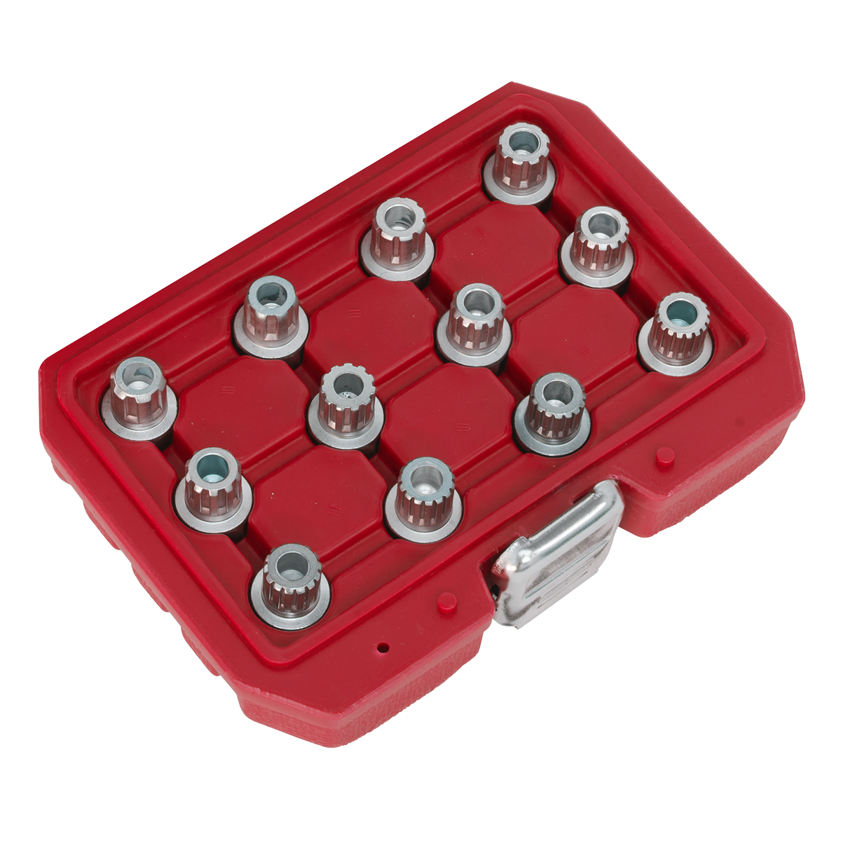 Sealey Locking Wheel Nut Key Set 12 Pieces Fits VW Vehicles Silver SX224