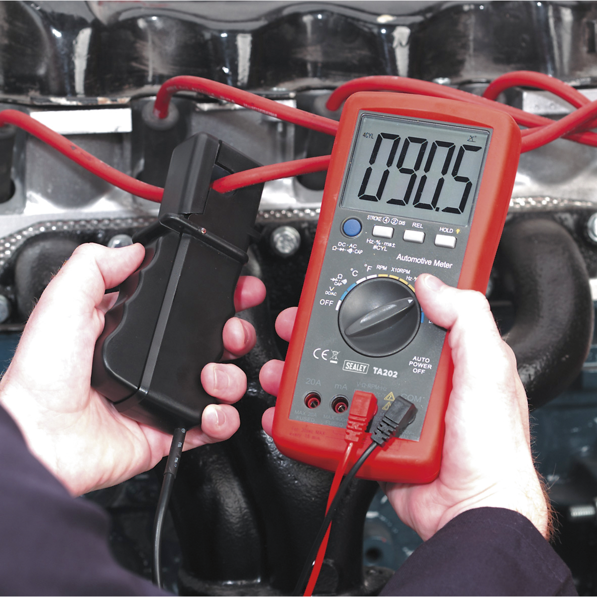 Sealey Digital Automotive Test Analyser 14 Function With Inductive Coupler TA202