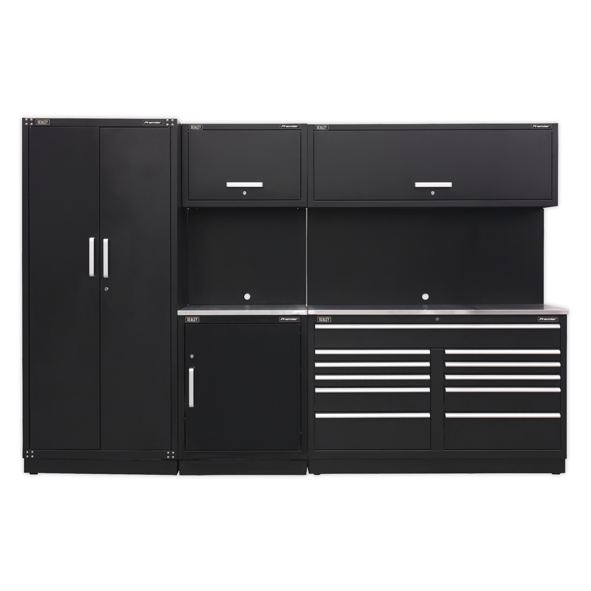 Sealey Modular Storage System Combo Stainless Steel Worktop APMSCOMBO2SS