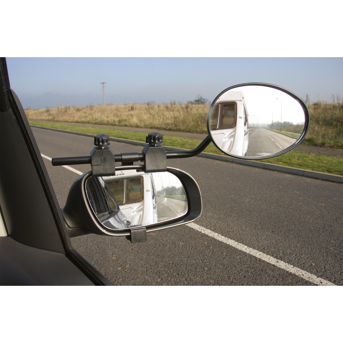 Sealey Towing Mirror Extension Universal For Caravan/Trailer EU Approval TB63