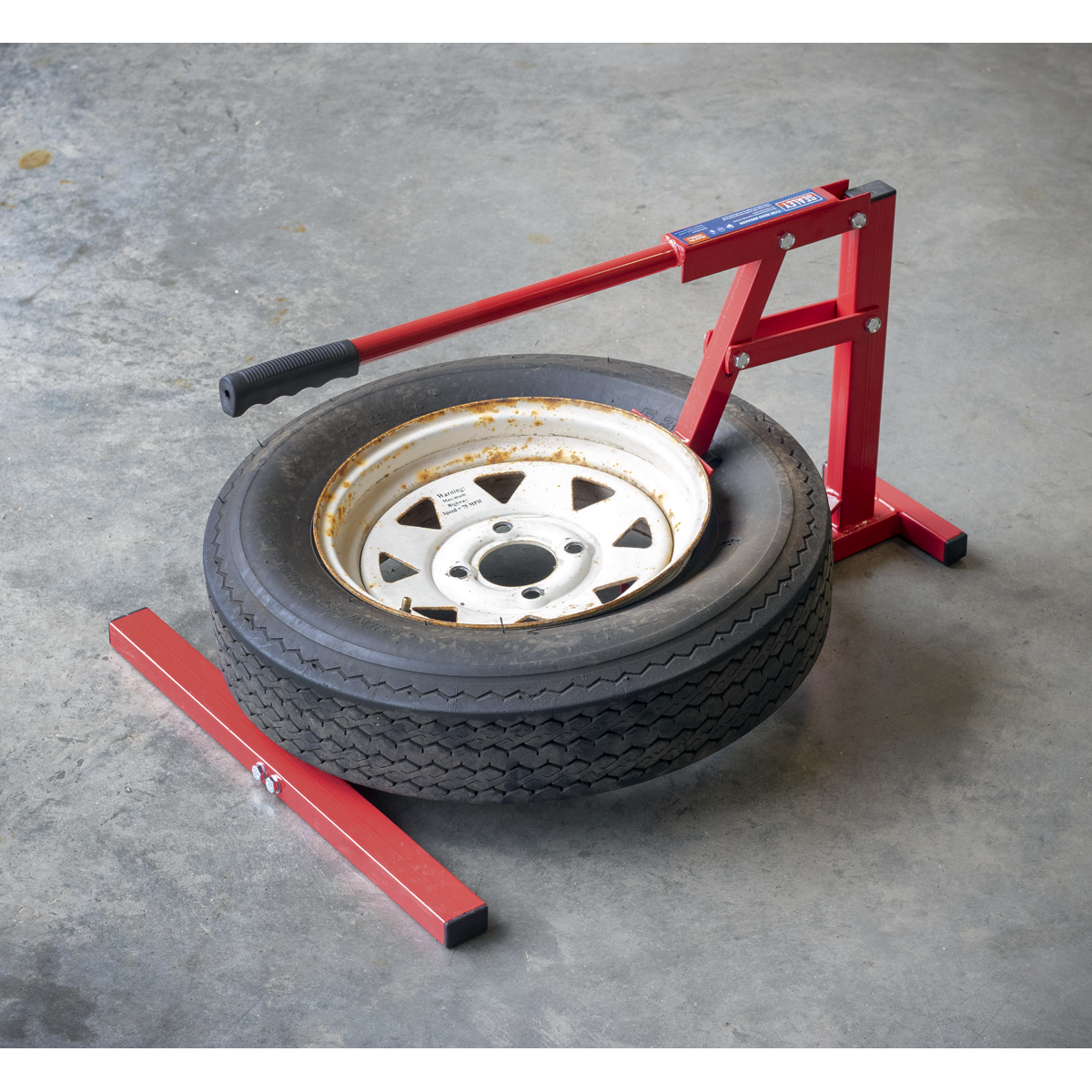 Sealey Manual Tyre Bead Breaker Lever Action With Parallel Linkage Red TC968