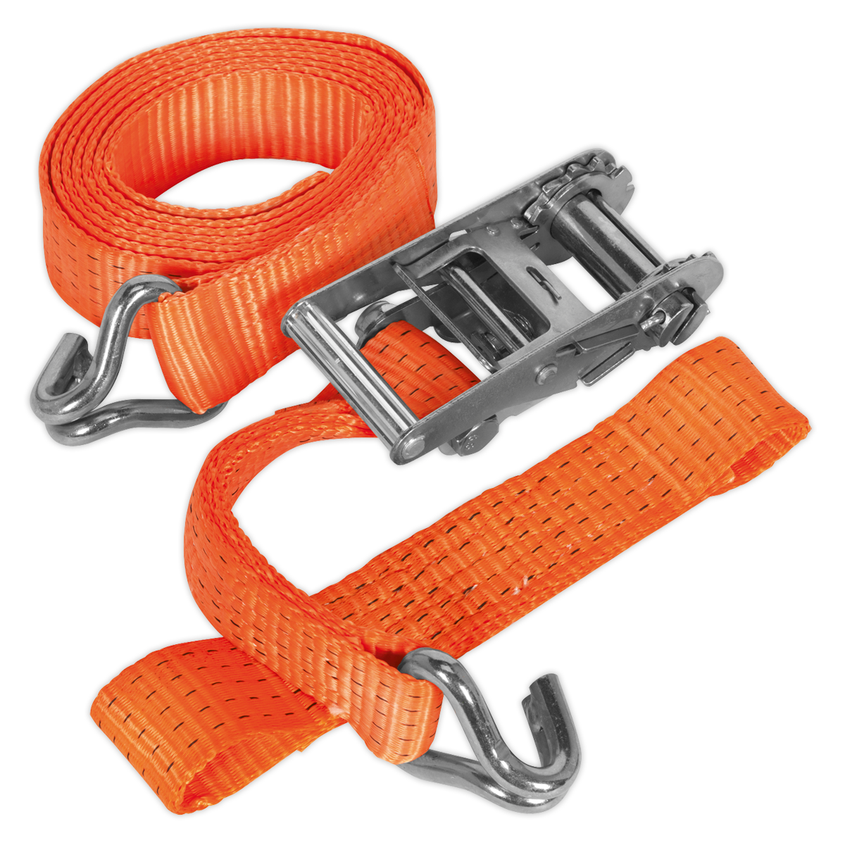Sealey Car Transporter Ratchet Tie Down 50mm 3m Alloy Wheel Single 5000kg TDRWA