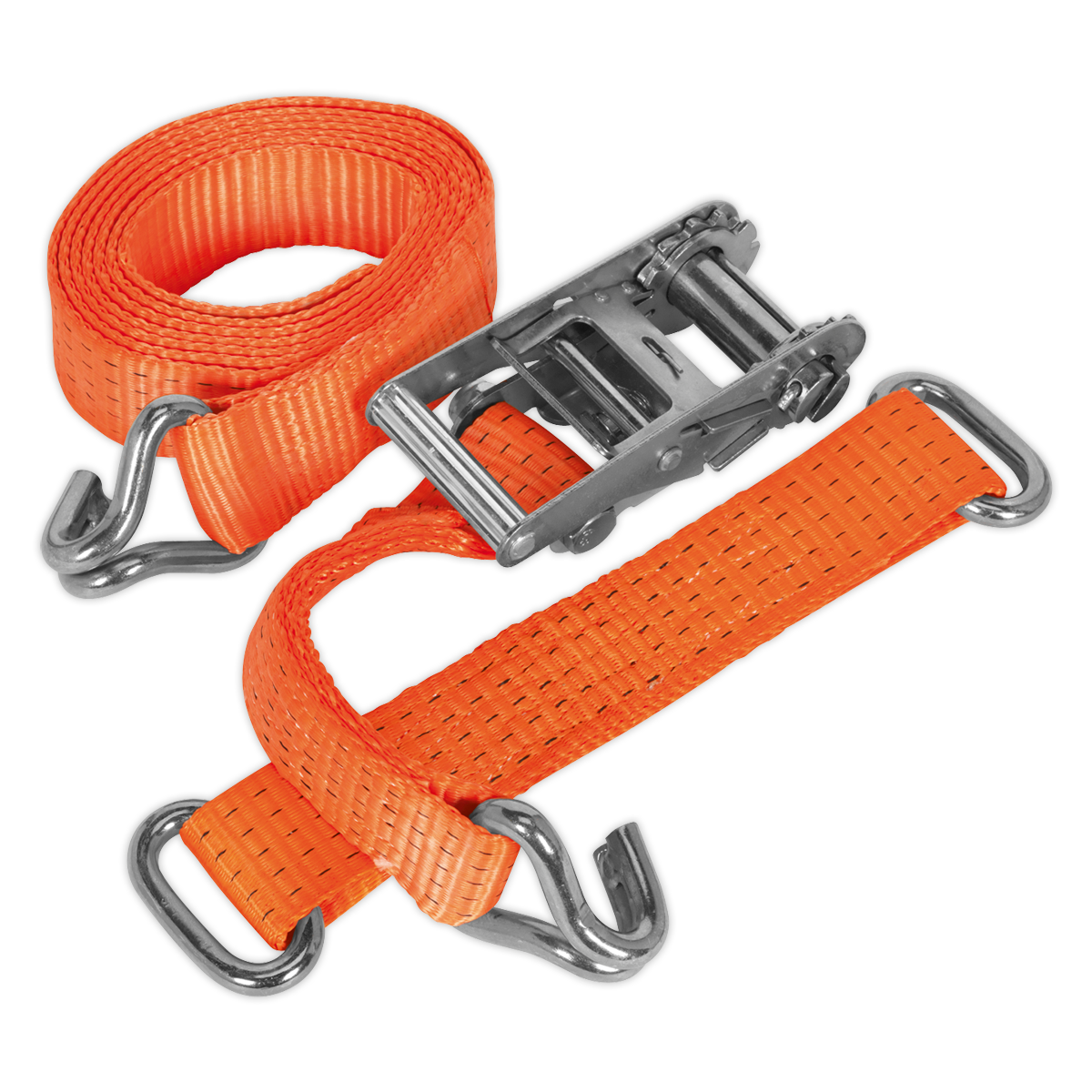 Sealey Car Transporter Ratchet Tie Down 50mm 3m Steel Wheel Single 4500kg TDRWS