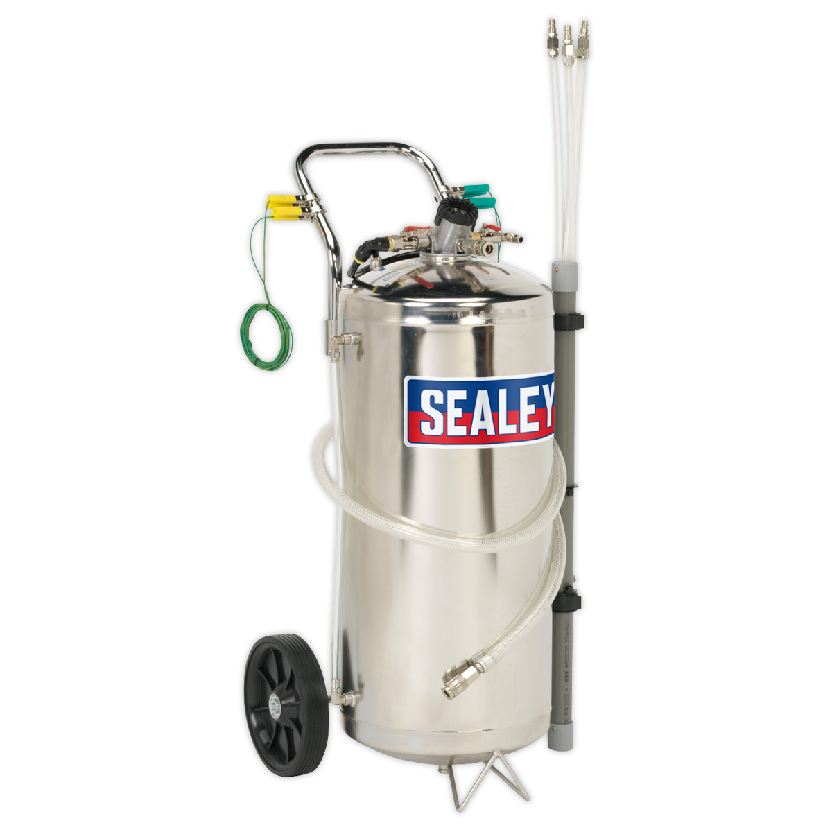 Sealey Air Operated Fuel Drainer With Venturi Type Suction Stainless 40L TP200S
