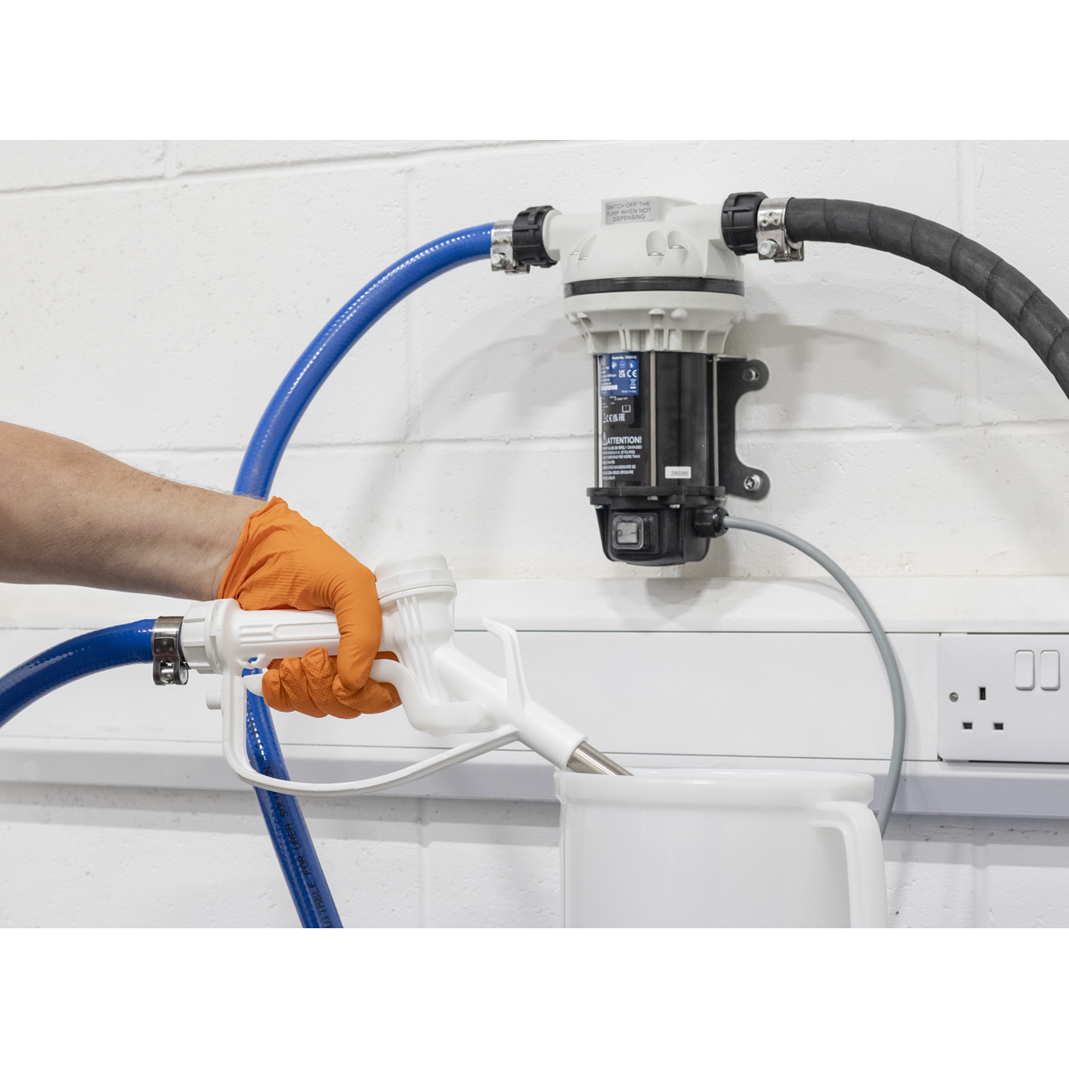 Sealey AdBlue Transfer Pump Portable 12V 2m Cables With Battery Clamps TP9912