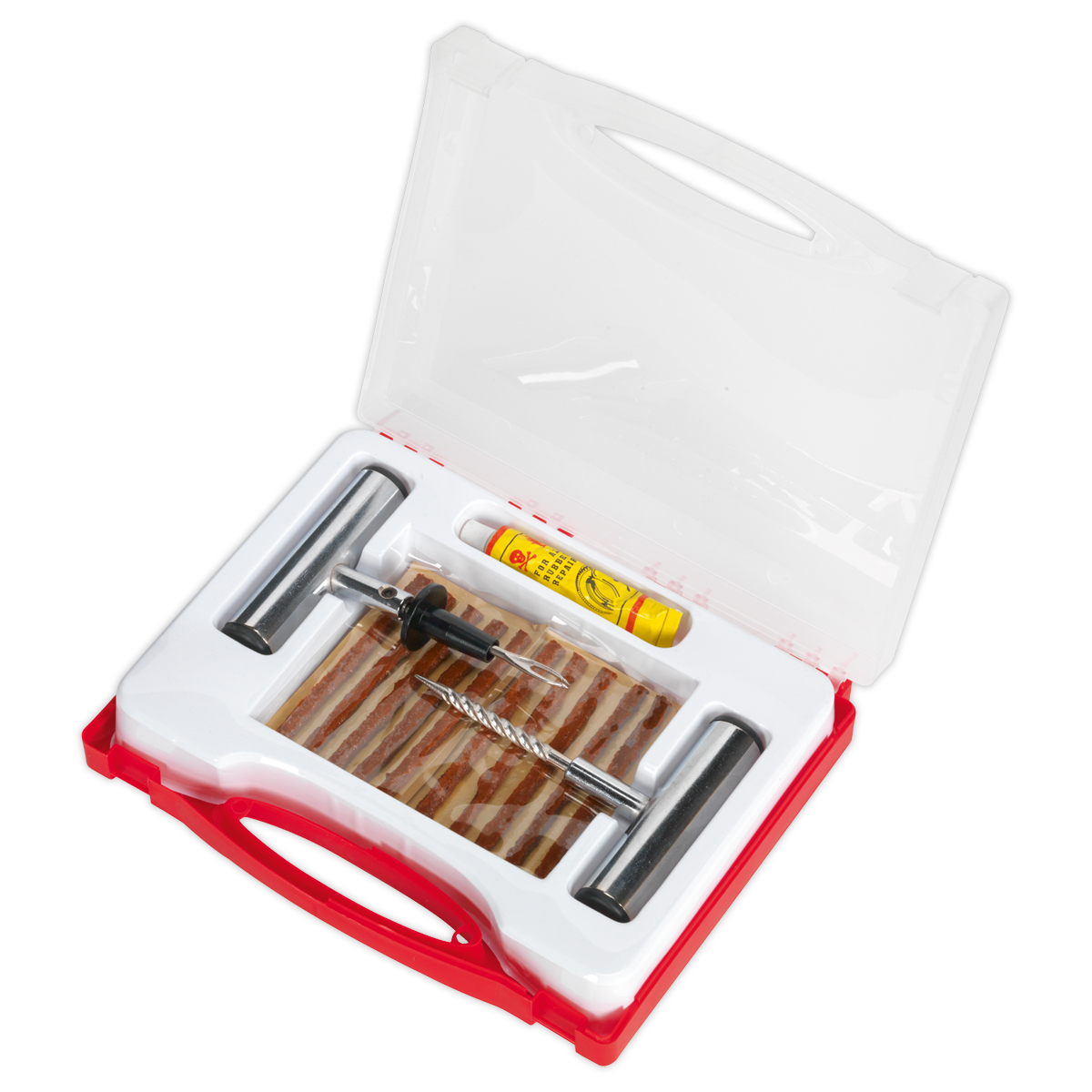 Sealey Temporary Puncture Repair Kit With Insertion Needle & Repair Strips TST10