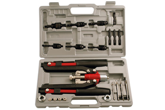 LASER 3736 14Pcs Blind Pliers Heavy Duty Kit 3.2-6.4mm Rivets M4-M12 Nut Rivets