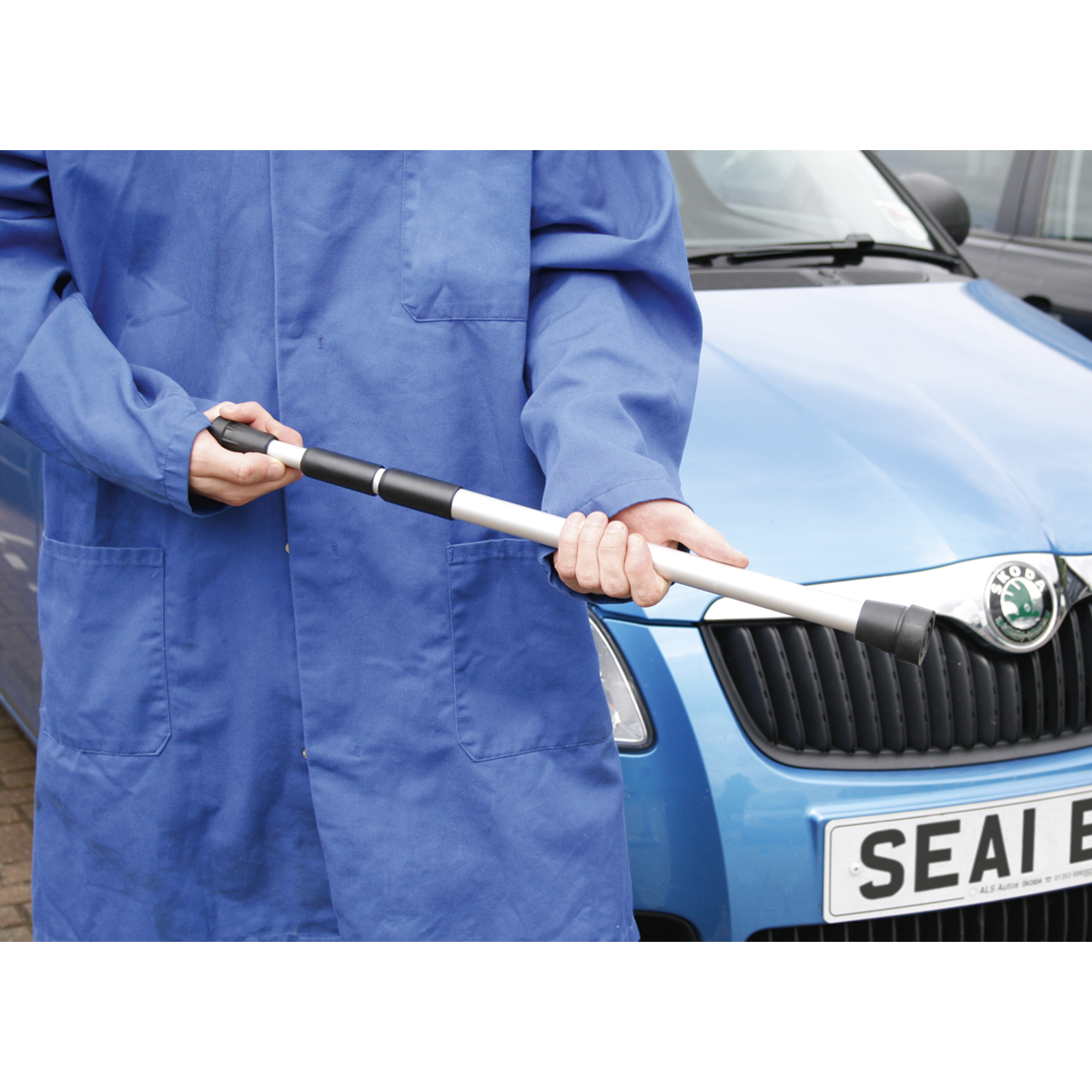 Sealey Telescopic Bonnet/Tailgate Support W/ Tough Rubber Pads 1.2 Metres VS0140