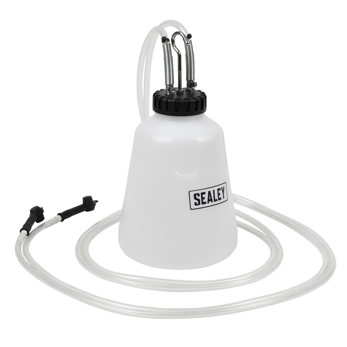 Sealey High Flow Twin Pipe Brake Bleed Bottle 2L With Hanging Hook VS0218