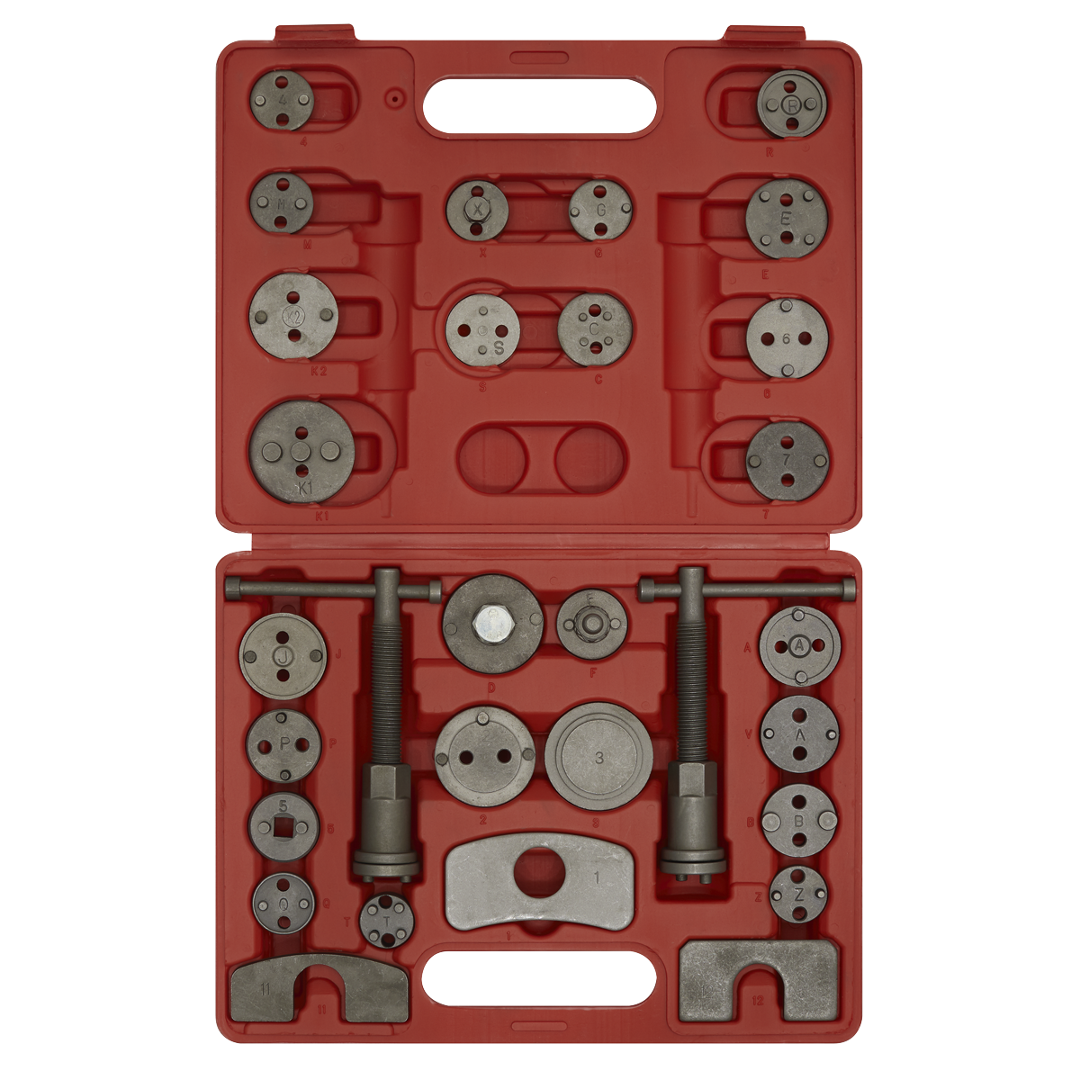 Sealey Brake Piston Wind-Back Tool Kit 30 Pieces Left & Right-Handed VS0285