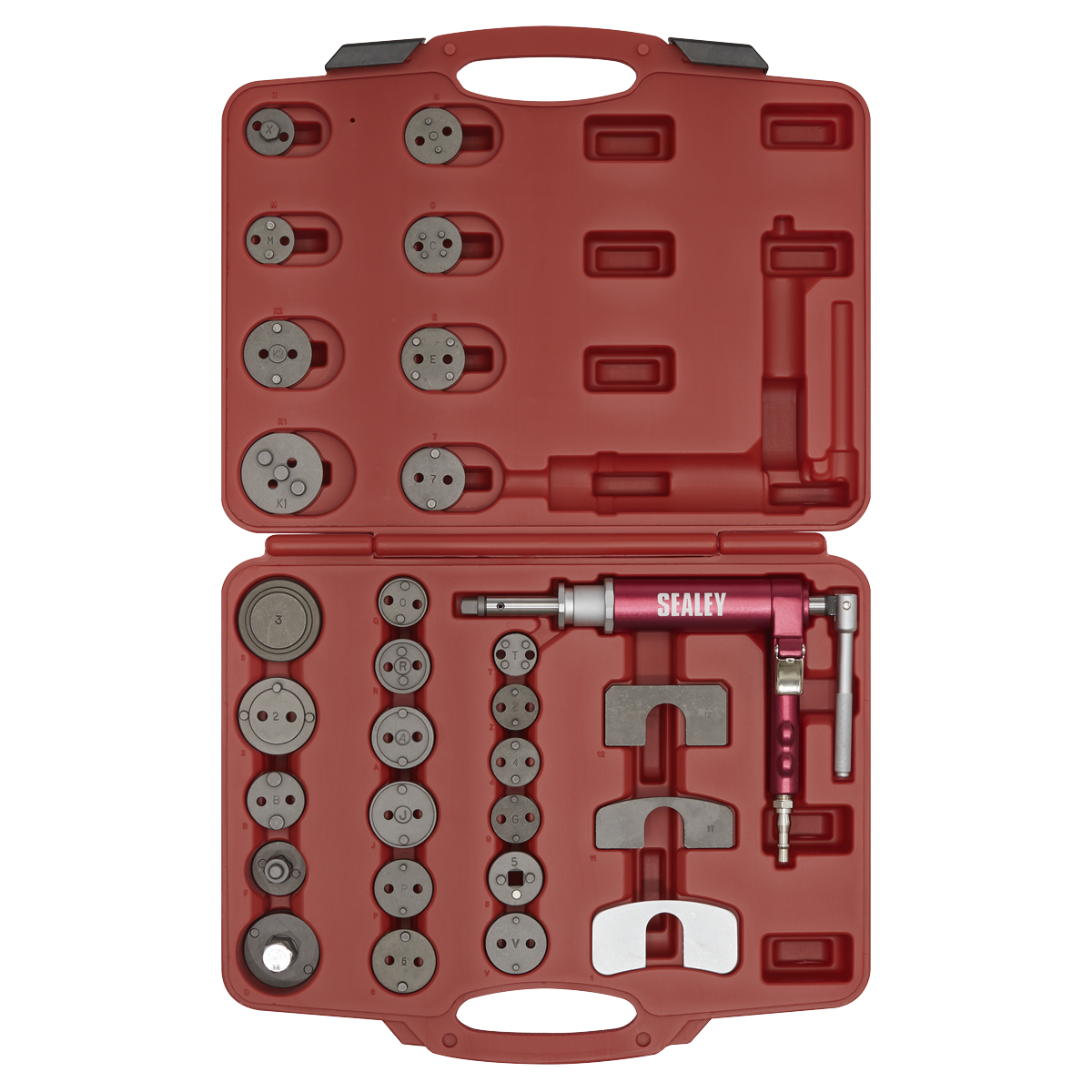 Sealey Air Operated Brake Piston Wind-Back Tool Kit 29 Pieces Lightweight VS0286