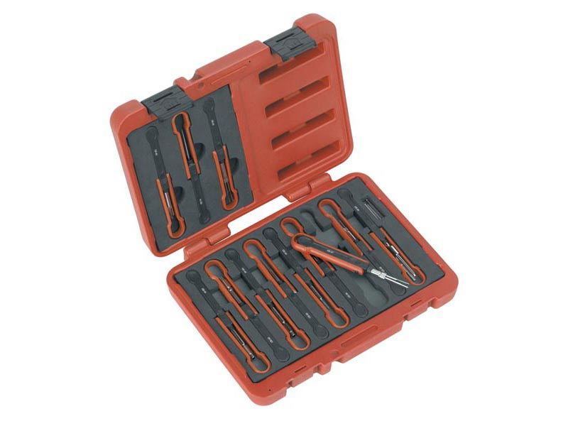 Sealey Universal Cable Ejection Connector Tool Set 15 Pieces Red/Black VS9201