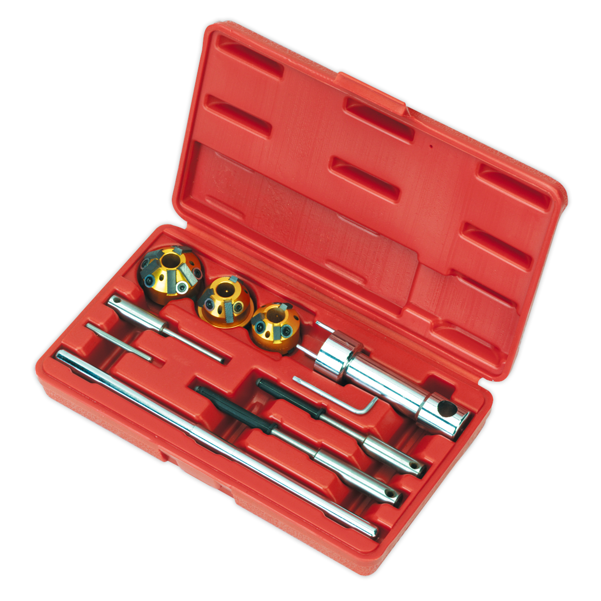 Sealey Valve Seat Cutter For Re-Cutting Inlet/Exhaust With Case 10 Pieces VS1823