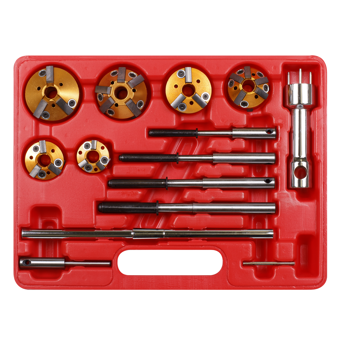 Sealey Valve Seat Cutter For Re-Cutting Inlet/Exhaust With Case 14 Pieces VS1825
