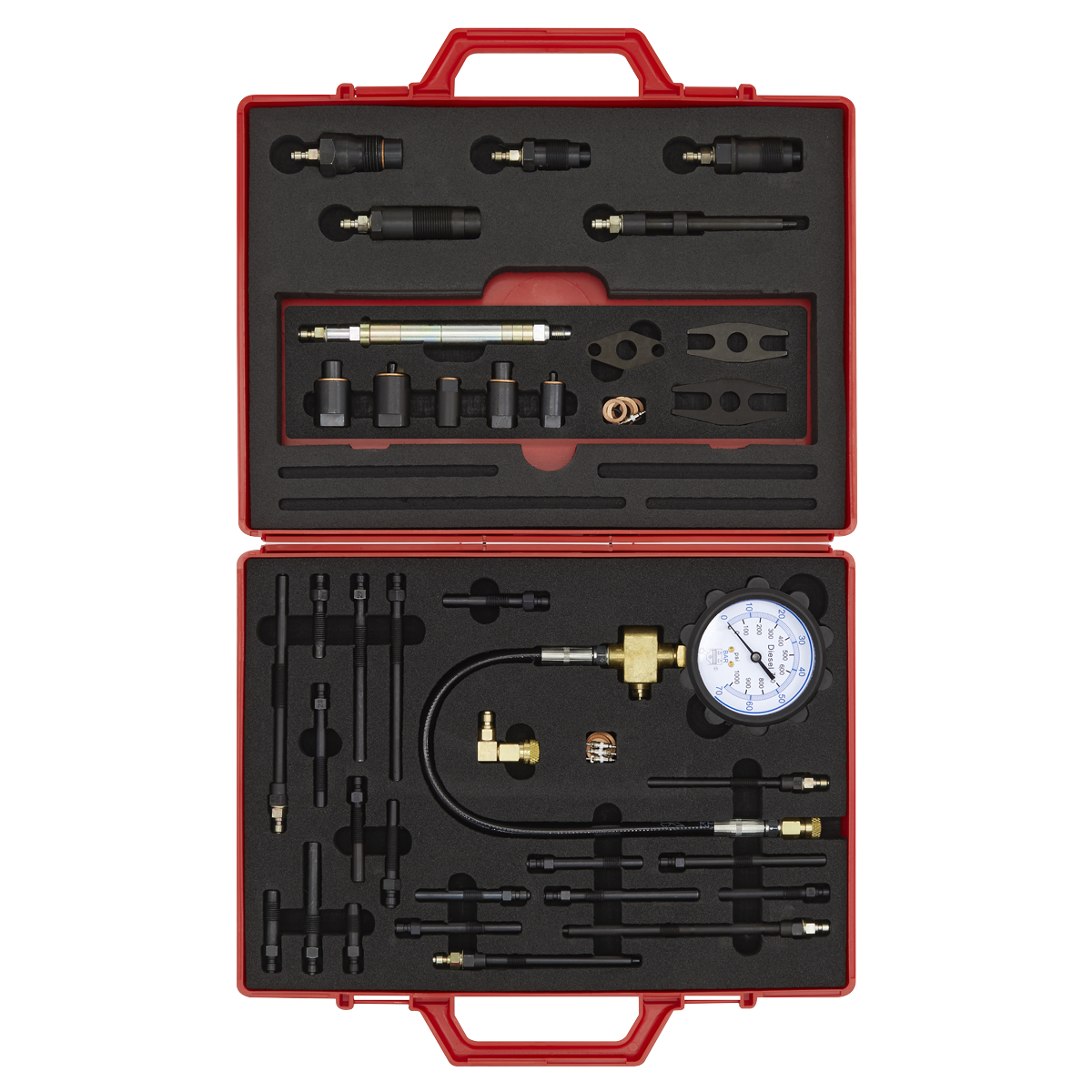 Sealey Diesel Engine Compression Tool Kit Master Supplied In Storage Case VS2044